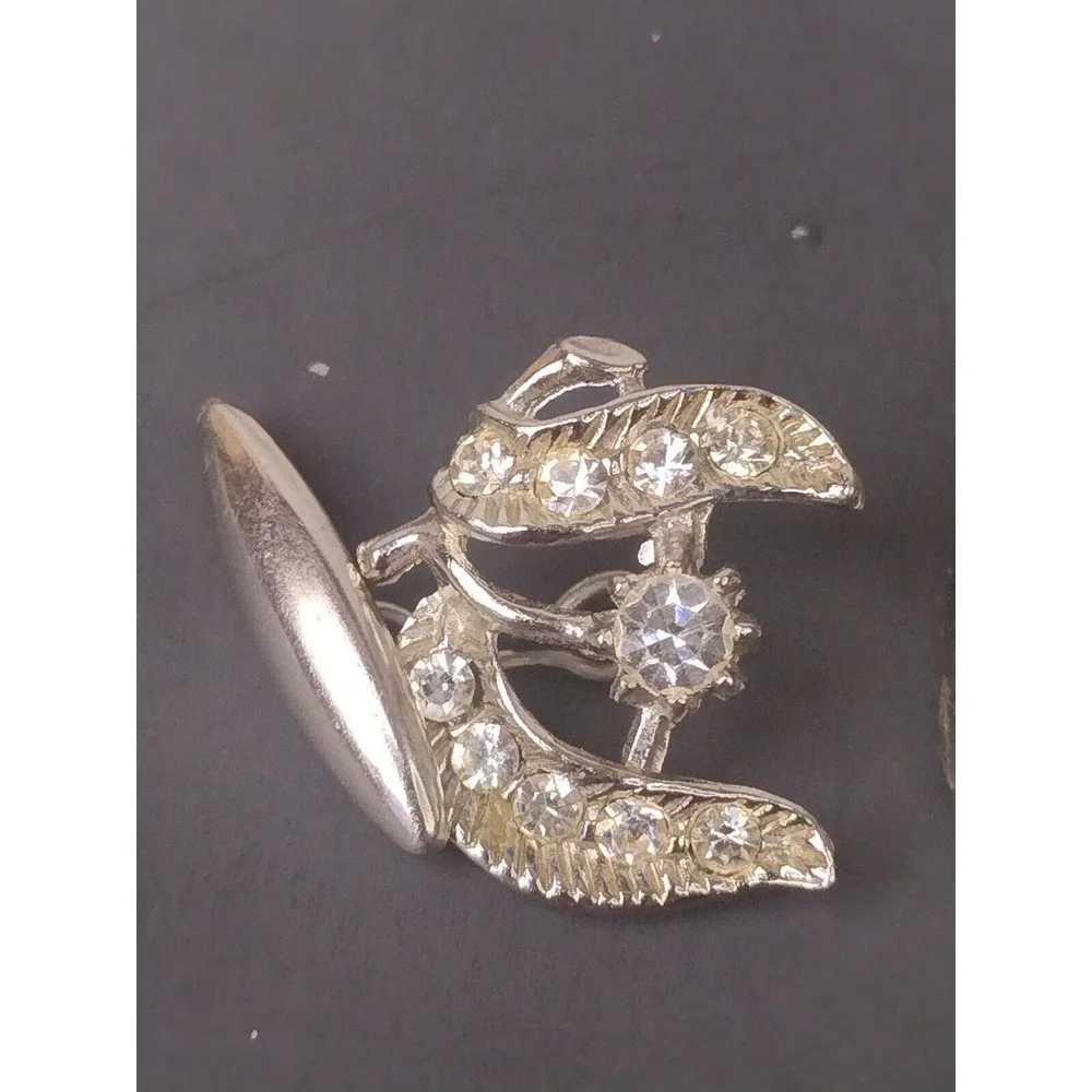 Vintage Y2K Paul Sargent Rhinestone Formal Shirt Studs Cuff Link For prom tux
